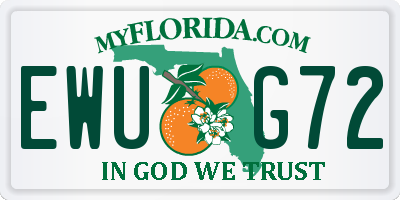 FL license plate EWUG72