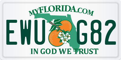 FL license plate EWUG82