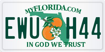 FL license plate EWUH44