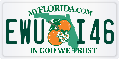 FL license plate EWUI46