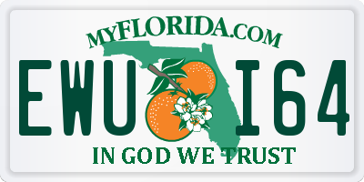 FL license plate EWUI64
