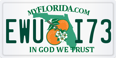 FL license plate EWUI73