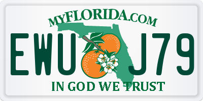FL license plate EWUJ79