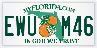 FL license plate EWUM46