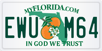 FL license plate EWUM64
