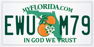 FL license plate EWUM79