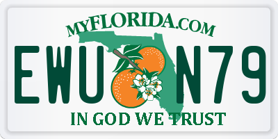 FL license plate EWUN79