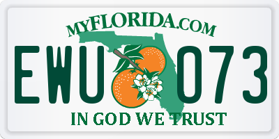 FL license plate EWUO73