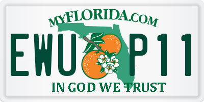 FL license plate EWUP11