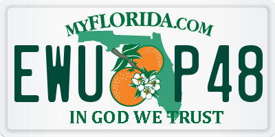FL license plate EWUP48