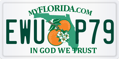FL license plate EWUP79