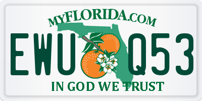 FL license plate EWUQ53