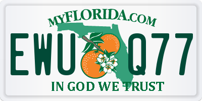 FL license plate EWUQ77