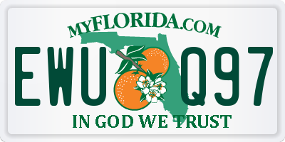 FL license plate EWUQ97
