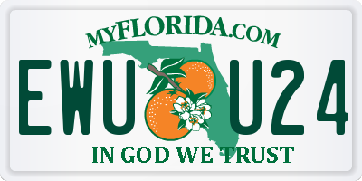 FL license plate EWUU24