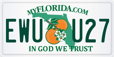 FL license plate EWUU27
