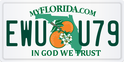 FL license plate EWUU79