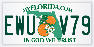 FL license plate EWUV79