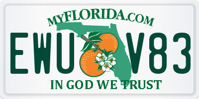 FL license plate EWUV83