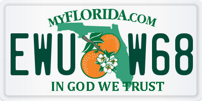 FL license plate EWUW68