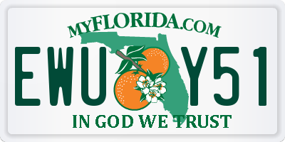 FL license plate EWUY51
