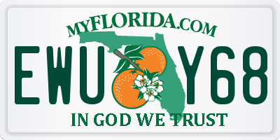 FL license plate EWUY68