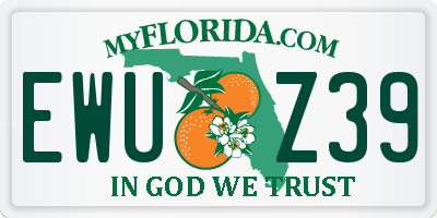 FL license plate EWUZ39