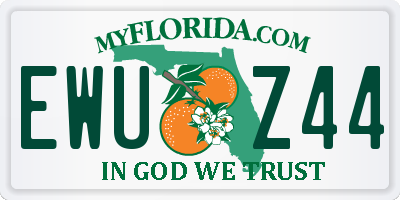 FL license plate EWUZ44
