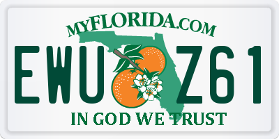 FL license plate EWUZ61