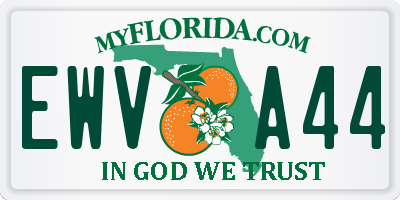 FL license plate EWVA44