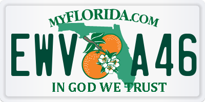 FL license plate EWVA46