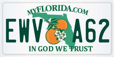 FL license plate EWVA62