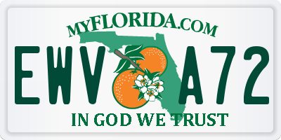 FL license plate EWVA72