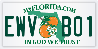 FL license plate EWVB01