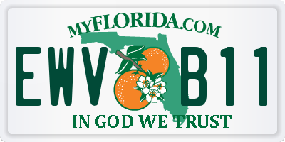 FL license plate EWVB11