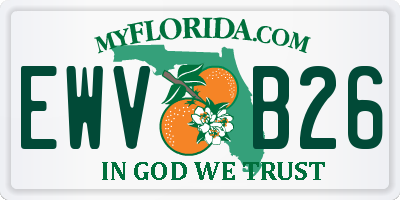 FL license plate EWVB26