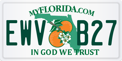 FL license plate EWVB27