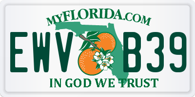 FL license plate EWVB39