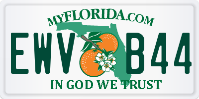 FL license plate EWVB44