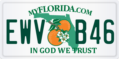 FL license plate EWVB46