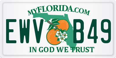 FL license plate EWVB49