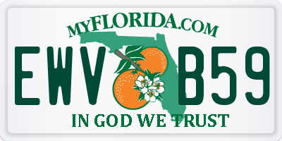 FL license plate EWVB59
