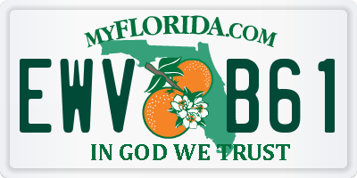 FL license plate EWVB61