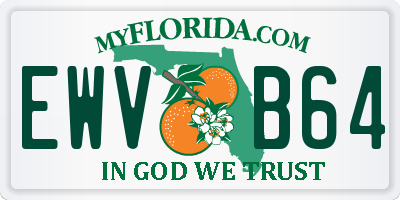 FL license plate EWVB64