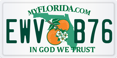 FL license plate EWVB76