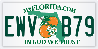 FL license plate EWVB79