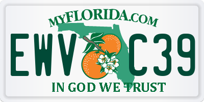 FL license plate EWVC39