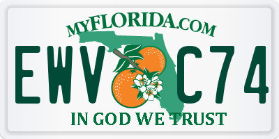 FL license plate EWVC74