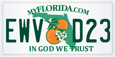 FL license plate EWVD23