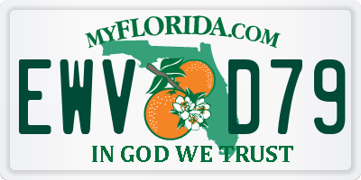 FL license plate EWVD79
